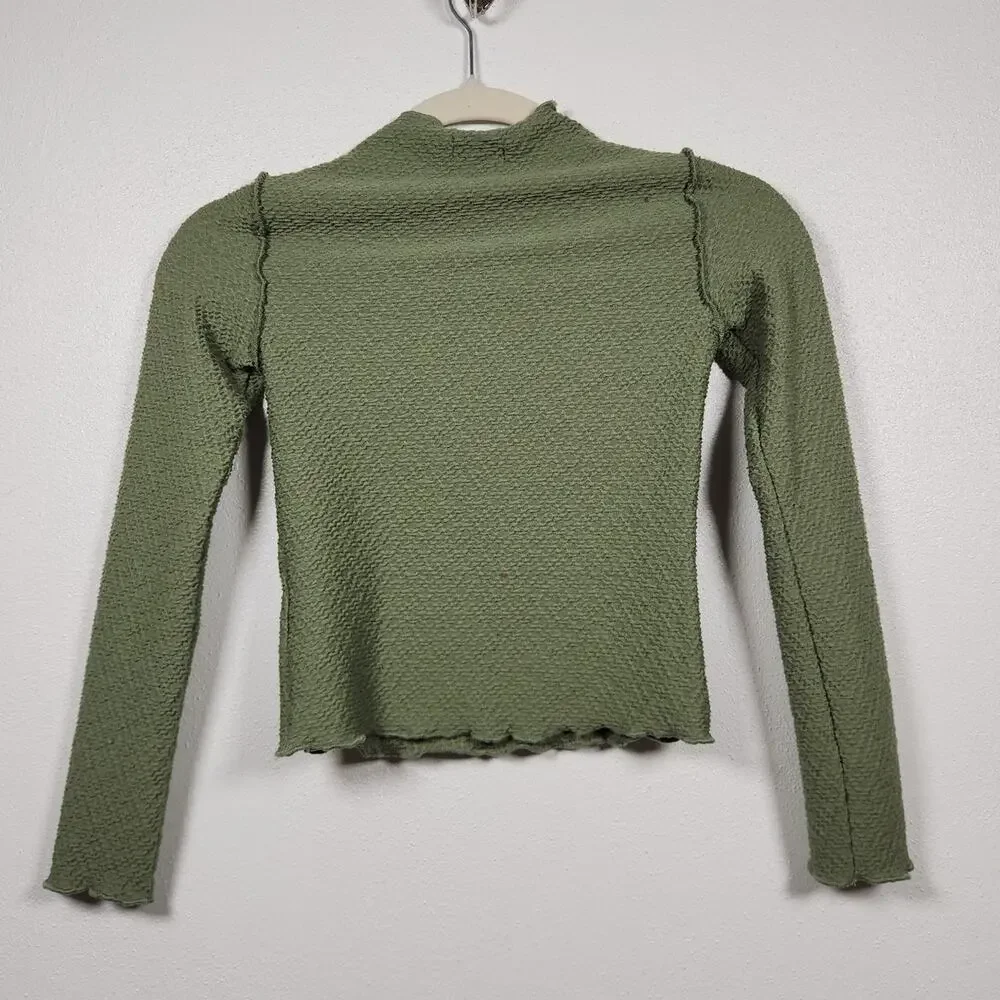 Art Class Girls Youth Medium 8 Target Boho Hippie Green Nature Long Sleeve